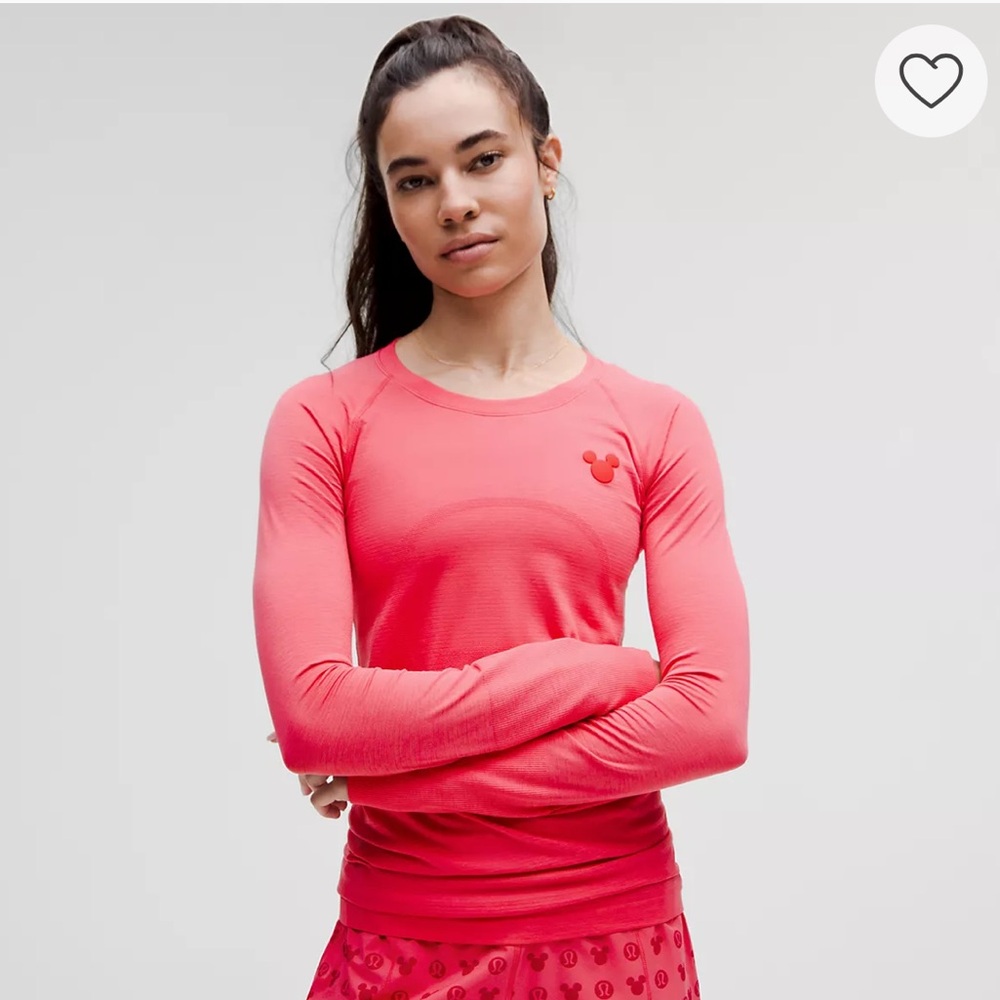 LIKE NEW Lululemon x DISNEY Pink Long Sleeve Top